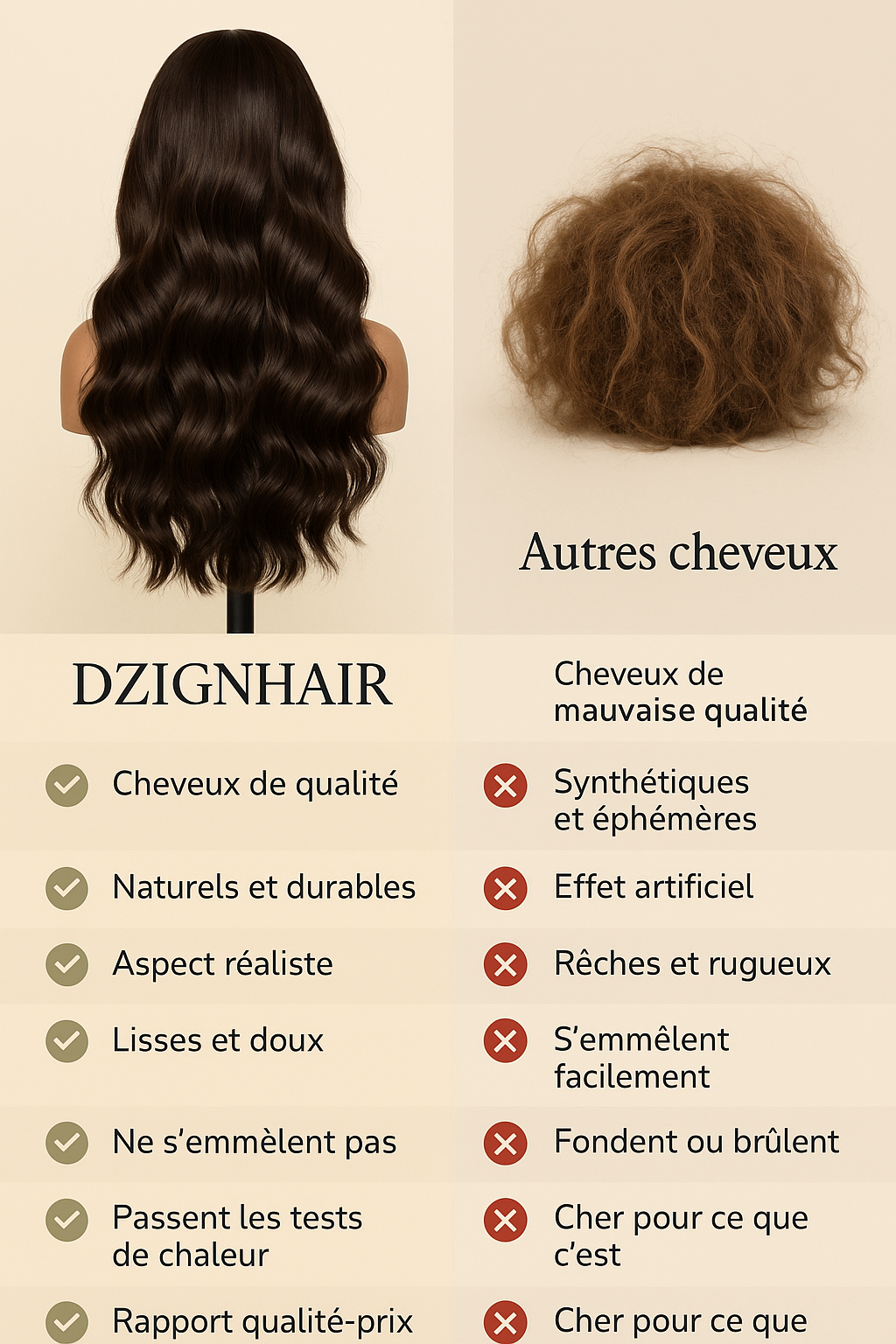 1 article acheté = 1 offert  CARRÉ BABY DOLL- PRESTIGE Perruque HD Invisible Cheveux Birman de haute qualité humaine lisse
