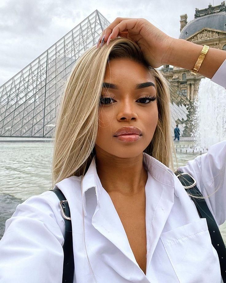 Perruque blonde cheveux naturels lace front HD BEL'HAIR