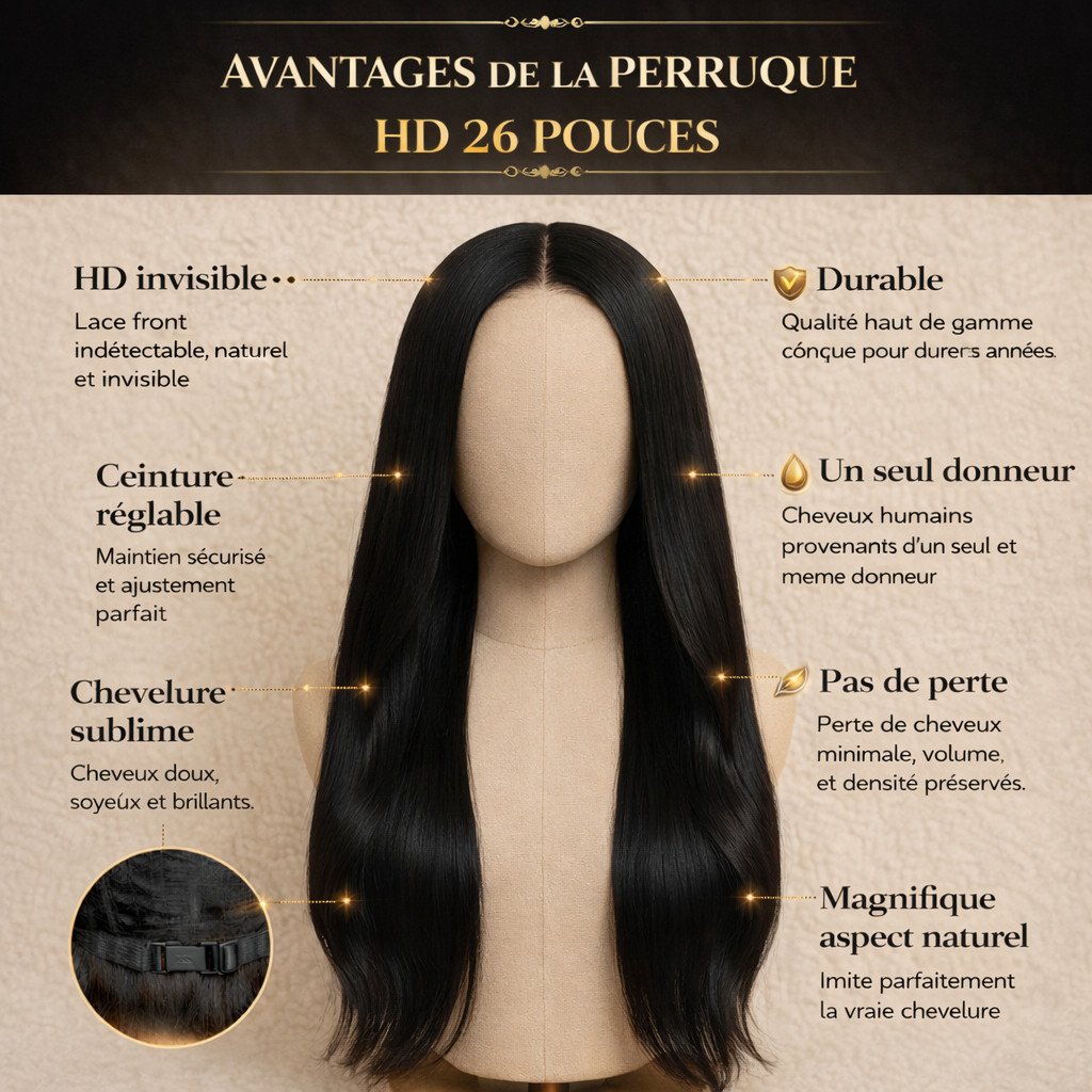 Perruque lisse raw hair birman BEL'HAIR