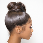 femme de profil chignon haut perruque 360