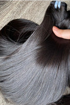 tissage noir lisse
