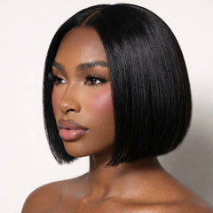 Perruque carré lisse cheveux naturels 100% humains BEL'HAIR Paris