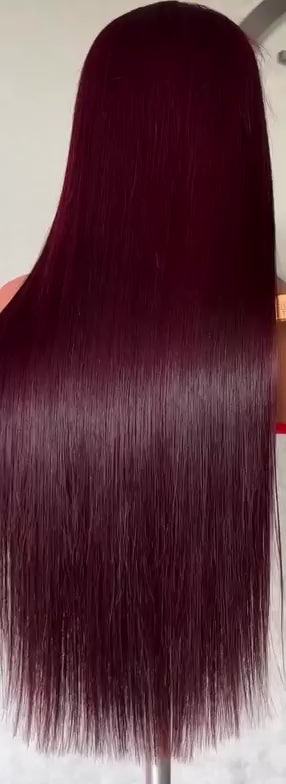 Perruque Rouge Cheveux Naturels Lace HD – Ruby | BEL’HAIR