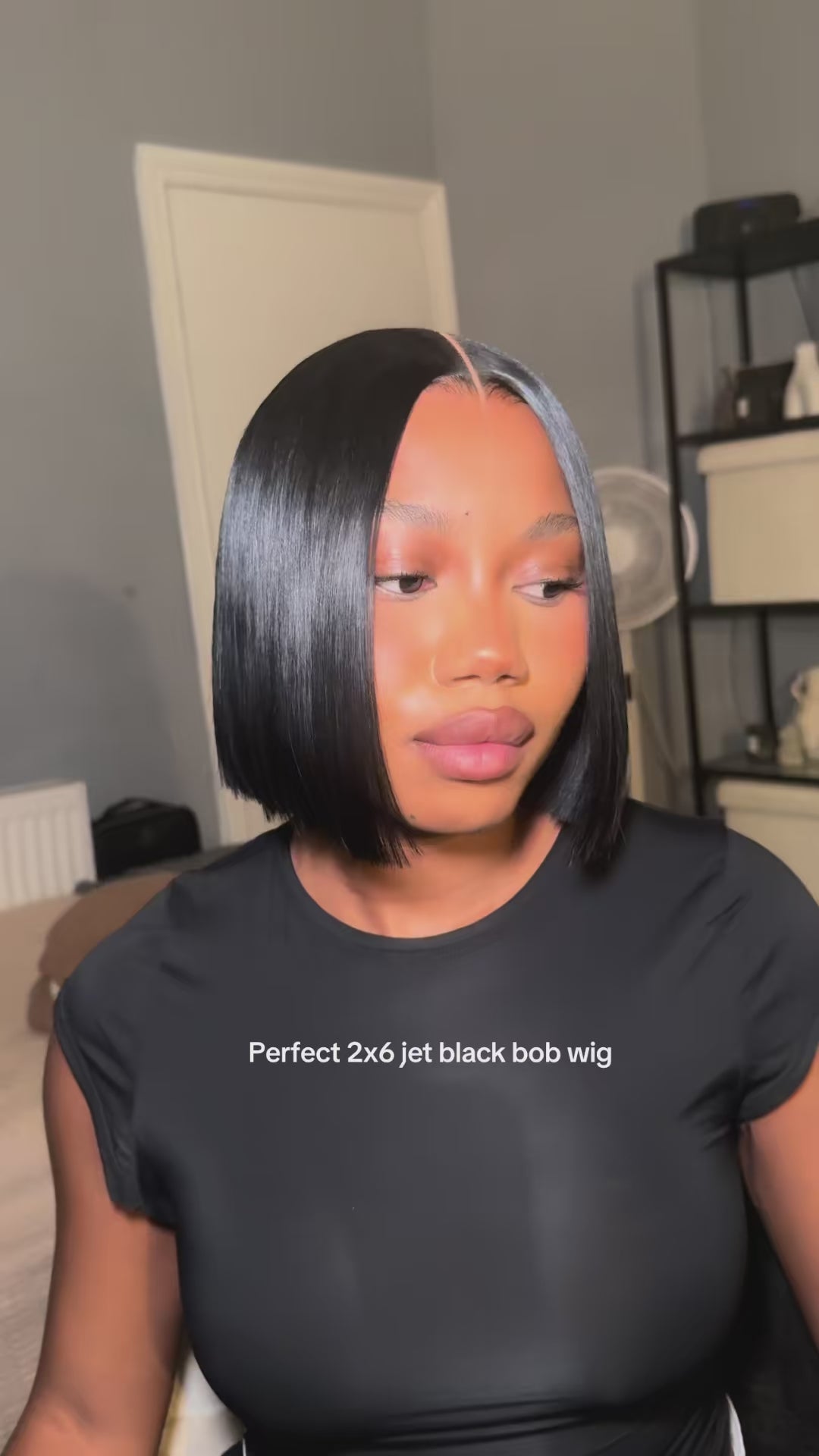 Video femme perruque carré bob wig 